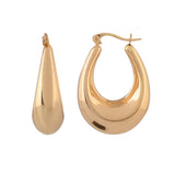 Voyage Flirty Glitz Yellow Gold Hoop Earrings