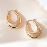 Voyage Flirty Glitz Yellow Gold Hoop Earrings