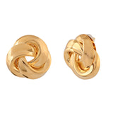 Voyage Sassy Knots Yellow Gold Studs