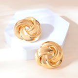 Voyage Sassy Knots Yellow Gold Studs