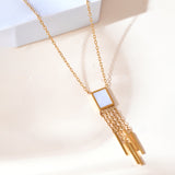 Voyage Gleaming Fringe-Tastic Gold Pendant