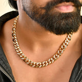 Eclipse Golden Dominion American Diamond Men's Necklace