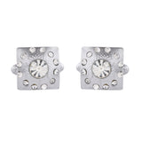 Titan Silver Mens Cufflinks