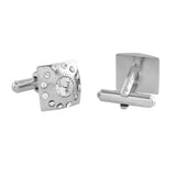 Titan Silver Mens Cufflinks