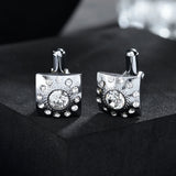 Titan Silver Mens Cufflinks