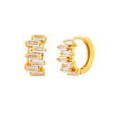 Sparkling Essentials Mirra Hoop Stud Earrings