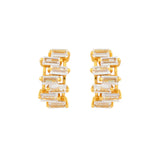 Sparkling Essentials Mirra Hoop Stud Earrings