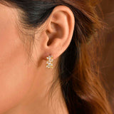 Sparkling Essentials Mirra Hoop Stud Earrings