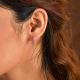 Sparkling Essentials Kavya Hoop Stud Earrings