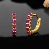 Sparkling Essentials Avani Hoop Stud Earrings