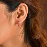 Sparkling Essentials Avani Hoop Stud Earrings