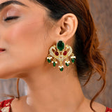 Panchhi Mayurika Statement Stud Earrings