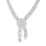 Sparkling Opulance Stunning Marquise American Diamond Necklace Set