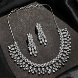 Sparkling Opulance Timeless American Diamond Necklace Set