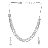 Sparkling Opulance Dazzling American Diamond Necklace Set