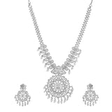 Sparkling Opulance Luxe American Diamond Necklace Set