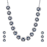 Sparkling Essentials Celestial Blue American Diamond Necklace Set