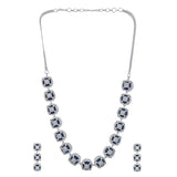 Sparkling Essentials Celestial Blue American Diamond Necklace Set