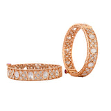 Sparkling Elegance Shimmering  Kundan American Diamond Bangles