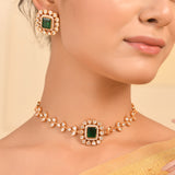 Kundan Opulance Graceful Choker Necklace Set