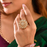 Kundan Opulance Shahi Bliss Ring