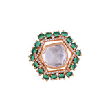 Kundan Opulance Riyasat Emerald Ring