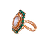 Kundan Opulance Riyasat Emerald Ring