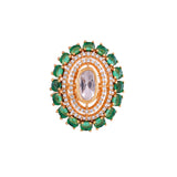 Kundan Opulance Smarag Emerald Ring