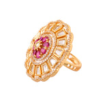 Kundan Opulance Royal Bloom Ring