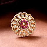 Kundan Opulance Royal Bloom Ring