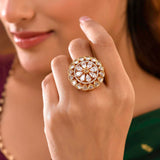 Kundan Opulance Chandra’S Bloom Ring