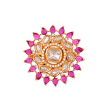 Kundan Opulance Scarlet Essence Ring