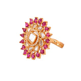 Kundan Opulance Scarlet Essence Ring