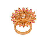 Kundan Opulance Scarlet Essence Ring