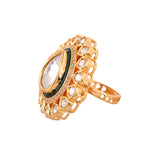 Kundan Opulance Viraasat Emerald Ring