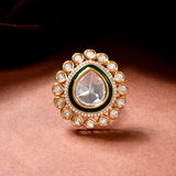 Kundan Opulance Viraasat Emerald Ring