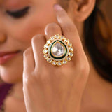 Kundan Opulance Viraasat Emerald Ring