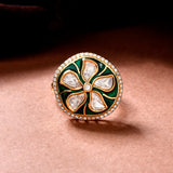 Kundan Elegance Marquess Ring