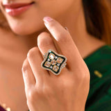 Kundan Elegance Meher Ring