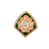 Kundan Elegance Meena Grace Ring