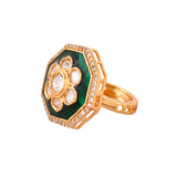 Kundan Elegance Chandrika Ring