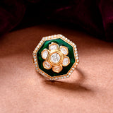 Kundan Elegance Chandrika Ring