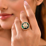 Kundan Elegance Chandrika Ring