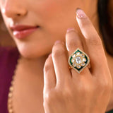 Kundan Elegance Rajvanshi Ring