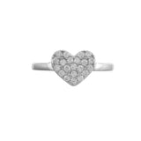 Valentine's Day Timeless Heart  Silver Ring