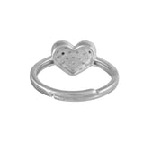 Valentine's Day Timeless Heart  Silver Ring