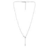 Valentine's Day Infinite Love Sterling Silver Y Necklace