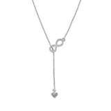 Valentine's Day Infinite Love Sterling Silver Y Necklace