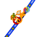 Colourful Monkey And Pinwheel Kids Rakhi For Kids