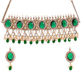 Kundan Opulence Maharani Shahi Kundan Choker Necklace Set